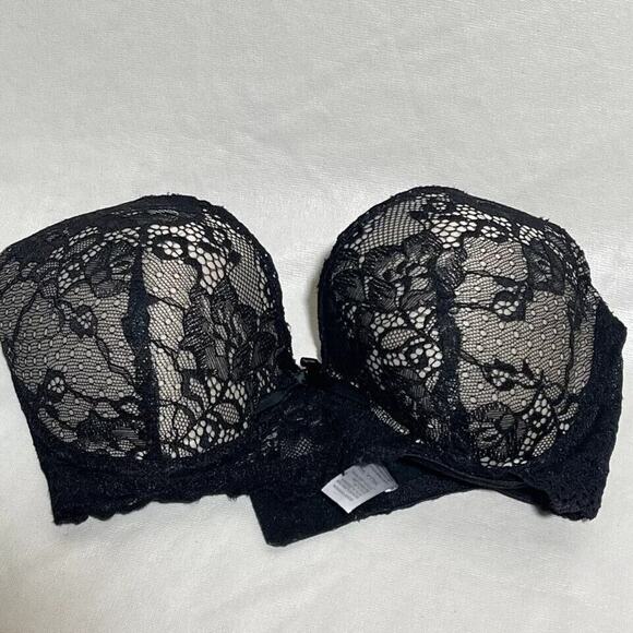 Mamia Underwire Bra 38C Ivory Floral Lace over Molded Cups BR4244PL2 - Picture 2 of 7